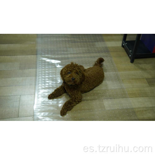 Silla de juego Mat rectángulo silla de vinilo transparente